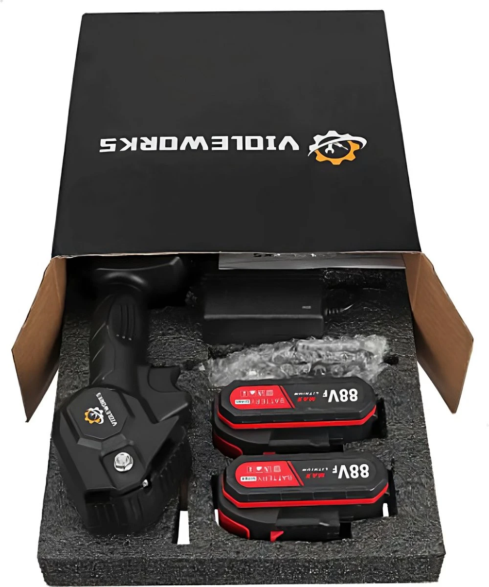 Violeworks® Accu Kettingzaag - Snoeizaag - Mini Kettingzaag - Handkettingzaag - Ook Voor Makita - Elektrische Kettingzaag - Elektrische Snoeischaar - Op Batterij - 2900 MAh - 1080W - 88V 6 Violeworks® Accu Kettingzaag - Snoeizaag - Mini Kettingzaag - Handkettingzaag - Ook Voor Makita - Elektrische Kettingzaag - Elektrische Snoeischaar - Op Batterij - 2900 MAh - 1080W - 88V - Image 6