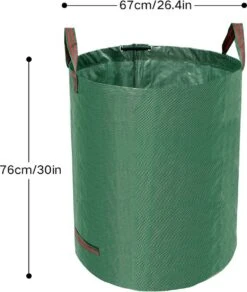 Tuin Afvalzakken - 2 Stuks - Opvouwbare Afvalzak - Tuin Afvalzak - Bladzakken - Waterstotend Tuinafvalzak - 270L -Tuin Tools Verkoop 1016x1200