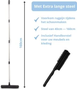 2 In 1 Rubberen Bezem – Bezem Binnen & Buiten – Vloerwisser Met Steel - Met Huisdierhaar Verwijderaar - Vloertrekker – Veger - Extra Lang 160cm 17 2 In 1 Rubberen Bezem – Bezem Binnen & Buiten – Vloerwisser Met Steel - Met Huisdierhaar Verwijderaar - Vloertrekker – Veger - Extra Lang 160cm -Tuin Tools Verkoop 1039x1200