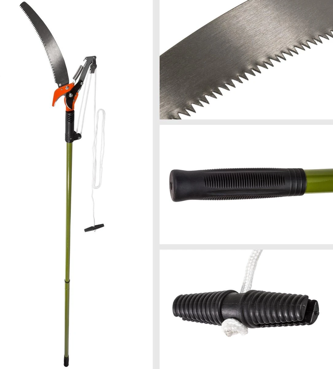 TecTake - Telescopische Boomzaag Snoeischaar Zaag Takken 2 TecTake - Telescopische Boomzaag Snoeischaar Zaag Takken - Image 2