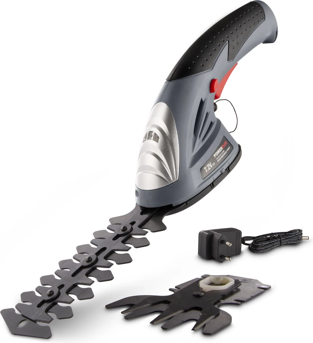Powerplus POWEG4500 Gras-/Heggenschaar Accu - 7.2V - Snoeien En Knippen - Zwaardlengte 83/120mm - Mesafstand 8mm - Incl. 1,5Ah Accu En Lader - Haagschaar Voor Tuinonderhoud 1 Powerplus POWEG4500 Gras-/Heggenschaar Accu - 7.2V - Snoeien En Knippen - Zwaardlengte 83/120mm - Mesafstand 8mm - Incl. 1,5Ah Accu En Lader - Haagschaar Voor Tuinonderhoud