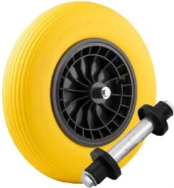 Merkloos Kruiwagenwiel Anti Lek - 4.80/4.00-8 - Massief PU Band - Lekvrij Wiel Met 130mm As - Kruiwagenband 4.80/400 Voor Kruiwagen -Tuin Tools Verkoop 1105x1200 2