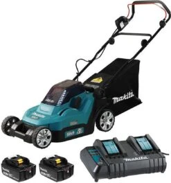 Makita Grasmaaier - DLM382CM2 - 2x18 V - 38 Cm - Incl. 4,0 Ah Accu (2 St) En Duolader -Tuin Tools Verkoop 1121x1200 2
