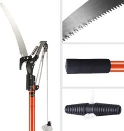 Gardebruk Takkenzaag Telescopisch - 2in1 Zaag & Snoeischaar - Oranje -Tuin Tools Verkoop 1137x1200 1