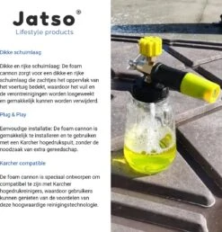 Jatso® Foam Cannon - Snow Foam - Foam Gun - Schuimlans - Foam Gun Auto - Foam Lance - Schuimsproeier - Snow Foam Cannon - Past Op Karcher K1 T/m K7 - Messing - Afneembaar Pistool 7 Jatso® Foam Cannon - Snow Foam - Foam Gun - Schuimlans - Foam Gun Auto - Foam Lance - Schuimsproeier - Snow Foam Cannon - Past Op Karcher K1 T/m K7 - Messing - Afneembaar Pistool -Tuin Tools Verkoop 1151x1200 3