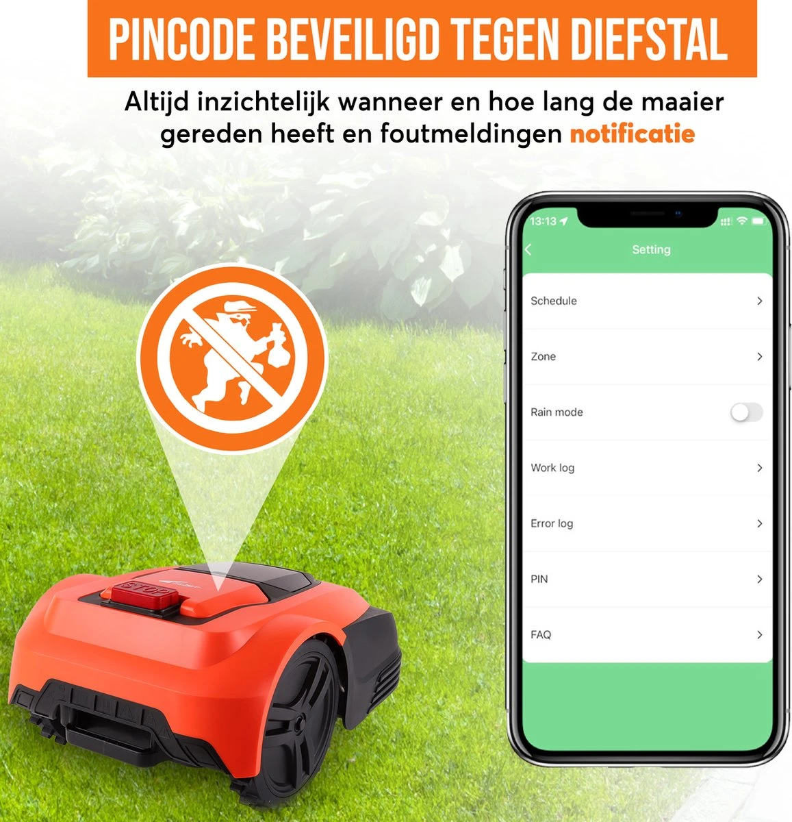 Zoef Robot Robotmaaier Betsie Met APP <1400 M2 6 Zoef Robot Robotmaaier Betsie Met APP <1400 M2 - Image 6