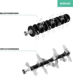 VONROC Elektrische Verticuteermachine - Gazonbeluchter – 1300W – Maaibreedte 320 Mm – 4 Dieptestanden (12/9/6/3 Mm) – Incl. 35L. Opvangbak -Tuin Tools Verkoop 1160x1200