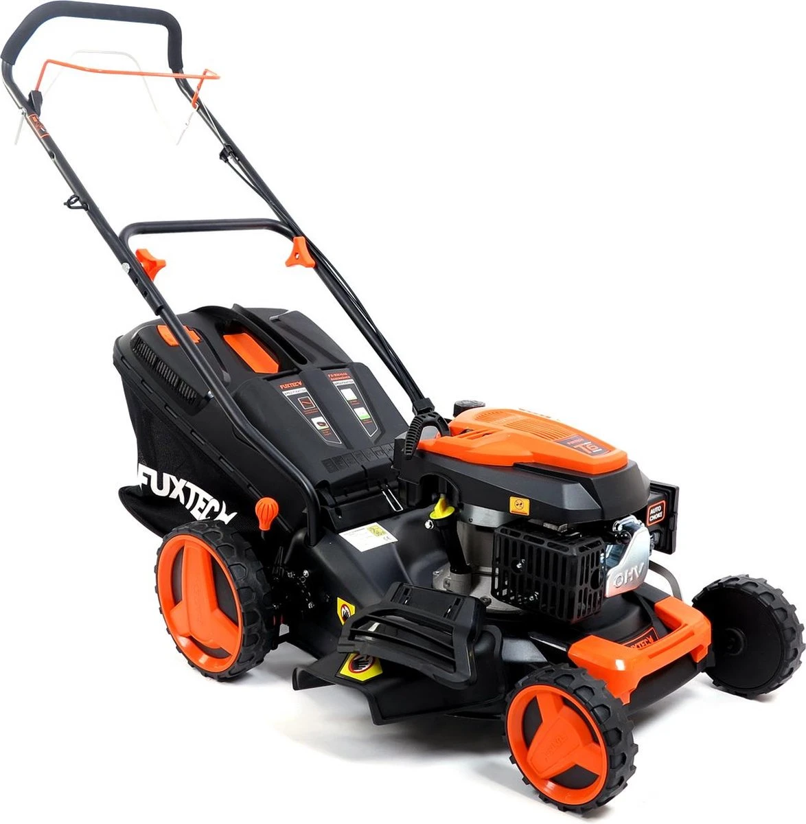 FUXTEC Grasmaaier Benzine - 46cm - Zelfrijdend / Zelftrekkend / Achterwielaandrijving - Mulchfunctie - Opvangbak 50L - FX-RM4646 5 FUXTEC Grasmaaier Benzine - 46cm - Zelfrijdend / Zelftrekkend / Achterwielaandrijving - Mulchfunctie - Opvangbak 50L - FX-RM4646 - Image 5