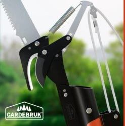 Gardebruk Takkenzaag Telescopisch - 2in1 Zaag & Snoeischaar - Oranje -Tuin Tools Verkoop 1188x1200 3