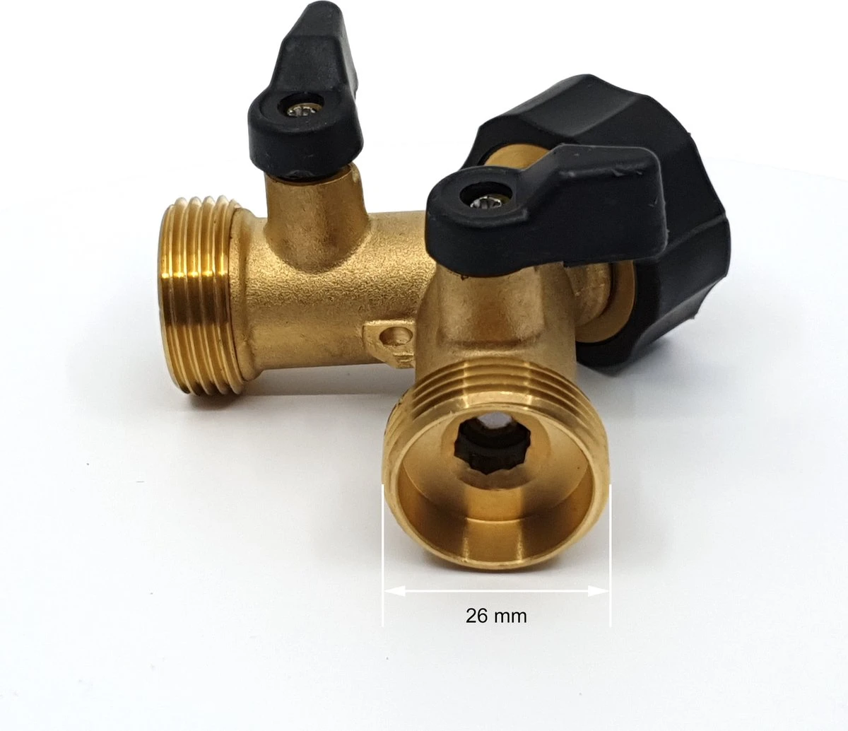 Horvitus Waterverdeler 2 Weg - Y Stuk Kraan Splitter - Voor Europese Kranen - Messing 9 Horvitus Waterverdeler 2 Weg - Y Stuk Kraan Splitter - Voor Europese Kranen - Messing - Image 9