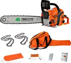 TIMBERPRO - Kettingzaag – Benzine - 62 Cc - Zwaardlengte 50 Cm - Transportzak - 2e Ketting 12 TIMBERPRO - Kettingzaag – Benzine - 62 Cc - Zwaardlengte 50 Cm - Transportzak - 2e Ketting -Tuin Tools Verkoop 1200x1059