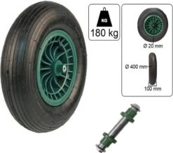 Kruiwagen Wiel 4.00 - 8 Luchtband Lijnprofiel - Asdiameter 20mm -Tuin Tools Verkoop 1200x1062 1