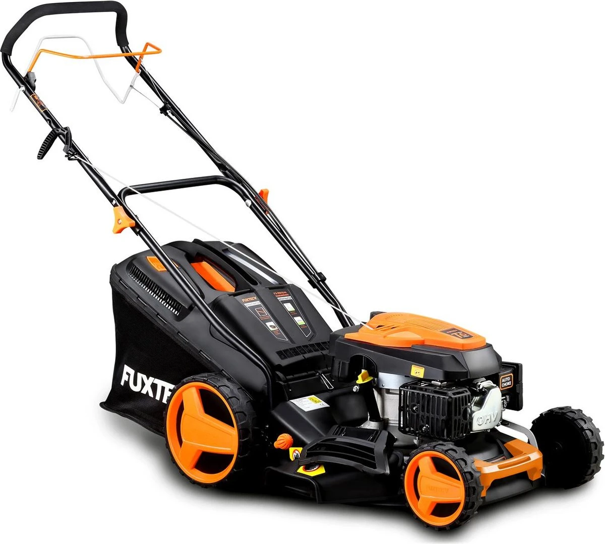 FUXTEC Grasmaaier Benzine - 46cm - Zelfrijdend / Zelftrekkend / Achterwielaandrijving - Mulchfunctie - Opvangbak 50L - FX-RM4646 2 FUXTEC Grasmaaier Benzine - 46cm - Zelfrijdend / Zelftrekkend / Achterwielaandrijving - Mulchfunctie - Opvangbak 50L - FX-RM4646 - Image 2