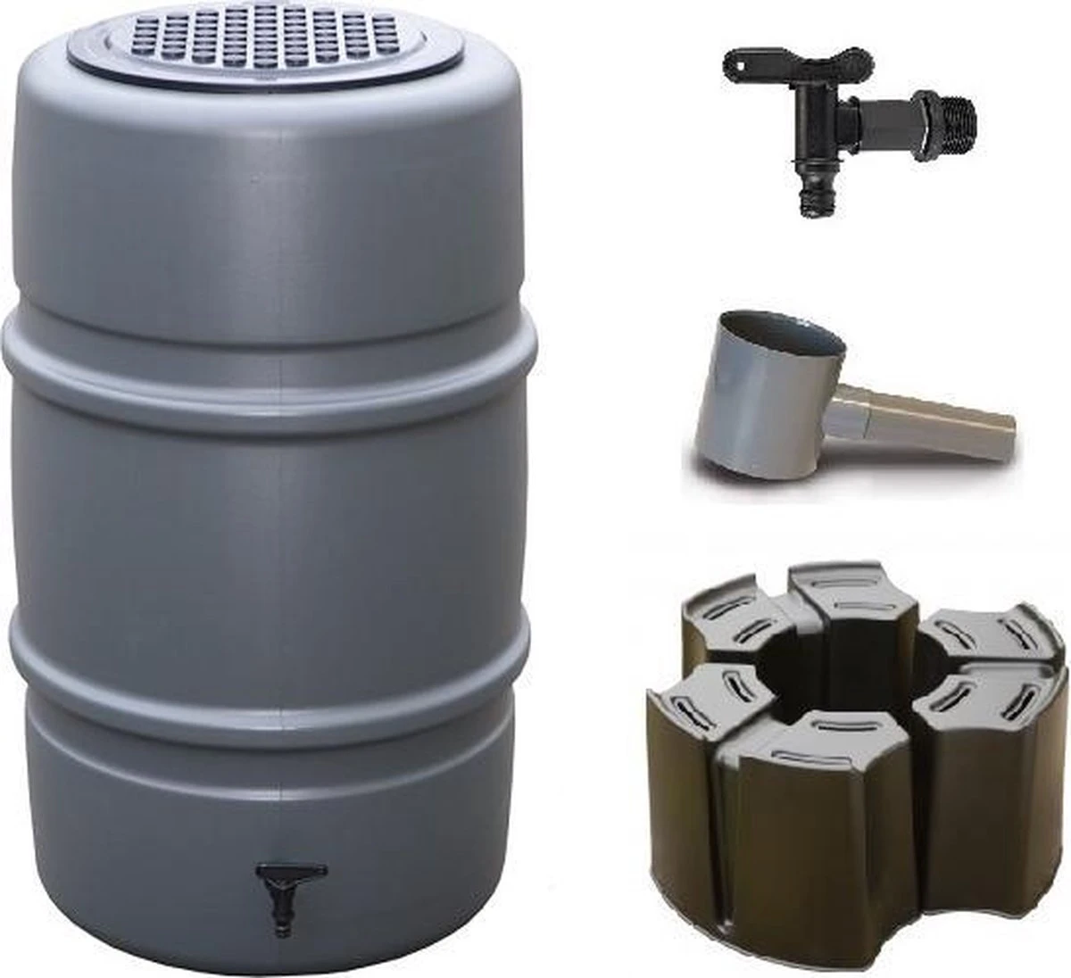 Regenton Voordeelset | Harcostar 227liter Grijs + Harcostar Standaard + Harcostar Vulautomaat 70/80mm 1 Regenton Voordeelset | Harcostar 227liter Grijs + Harcostar Standaard + Harcostar Vulautomaat 70/80mm