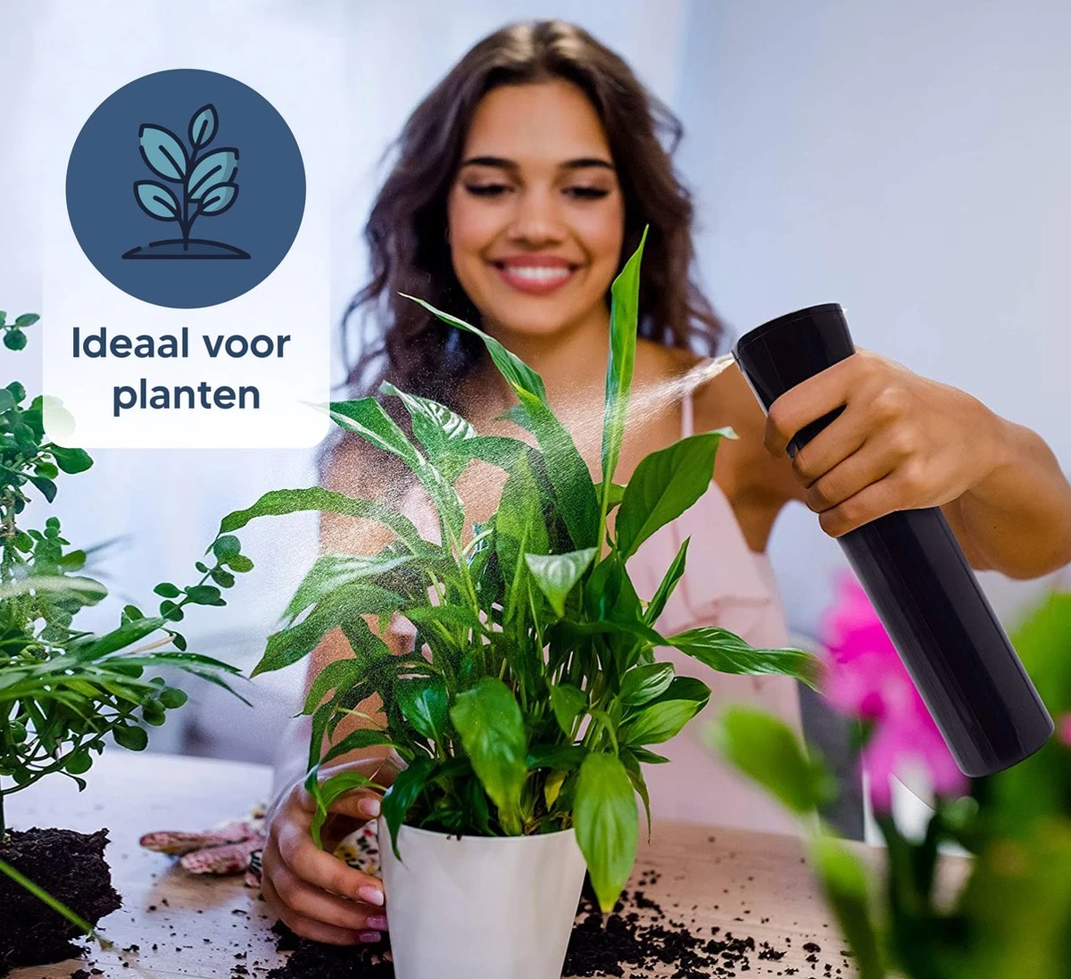 Johannes & Co Waterspuit Zwart - Waterverstuiver Mist Verstuiver Haar 7 Johannes & Co Waterspuit Zwart - Waterverstuiver Mist Verstuiver Haar - Image 7