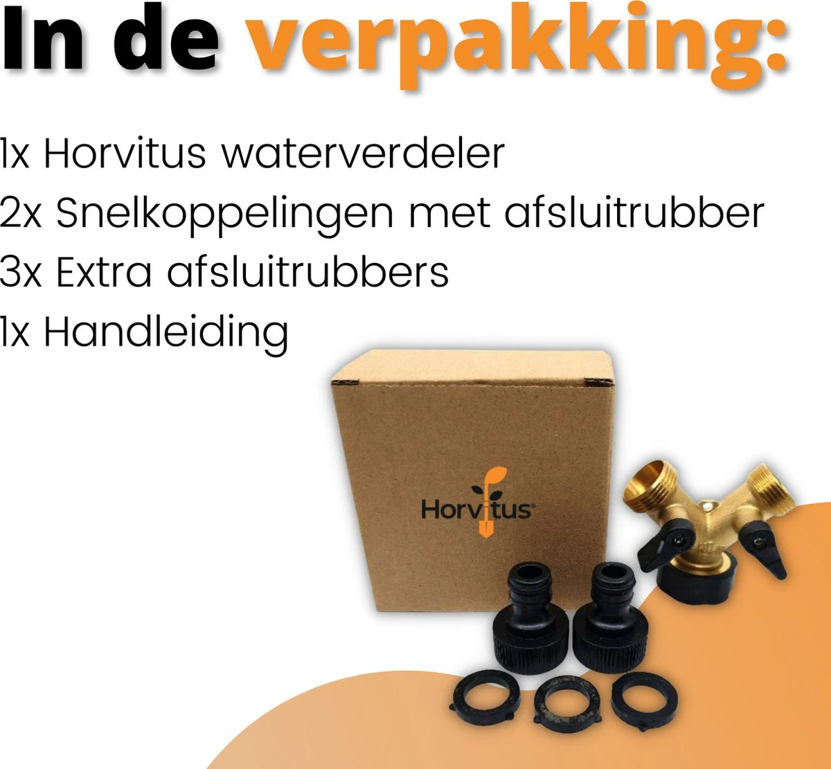 Horvitus Waterverdeler 2 Weg - Y Stuk Kraan Splitter - Voor Europese Kranen - Messing 8 Horvitus Waterverdeler 2 Weg - Y Stuk Kraan Splitter - Voor Europese Kranen - Messing - Image 8