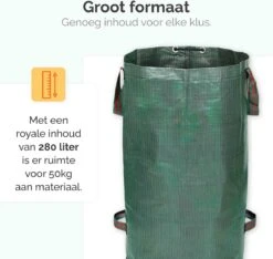 Goliving Tuinafvalzak - Set Van 2- Tuinafvalzakken Opvouwbaar - Tuinzak - Tuinafvalemmer - 2x 280 Liter - Groen -Tuin Tools Verkoop 1200x1136 3