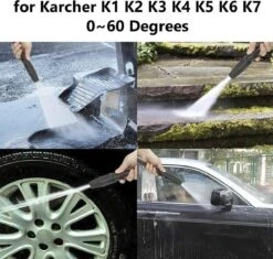 Merkloos 140 Bar Hogedrukspuitlans - Hogedrukreiniger Kärcher-opzetstuk - Verstelbare Sproeikop Voor Karcher Hogedrukreiniger - Accessoire Voor Karcher K1 K2 K3 K4 K5 K6 K7 -Tuin Tools Verkoop 1200x1140 4