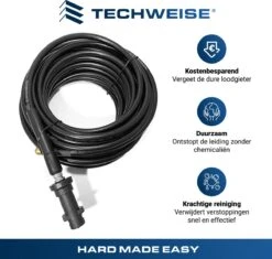Techweise - Rioolslang Voor Kärcher K2 T/m K7 - 15M - Met 4 Achterwaartse Hogedruksproeiers 19 Techweise - Rioolslang Voor Kärcher K2 T/m K7 - 15M - Met 4 Achterwaartse Hogedruksproeiers -Tuin Tools Verkoop 1200x1144 1