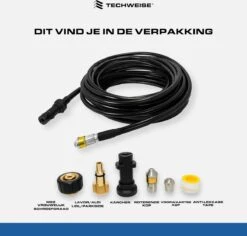 Techweise - Rioolslang Voor O.a. Kärcher - 15M - Met Roterende En Voorwaartse Kop -Tuin Tools Verkoop 1200x1145 2