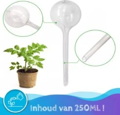 Summer Spark Waterdruppelaar Voor Planten 6 Stuks Transparant – 27 CM X 8 CM – 250 ML – Automatisch Watergeefsysteem Voor Kamerplanten – Planten Watergever Met Druppelsysteem – Waterbol -Tuin Tools Verkoop 1200x1153 2