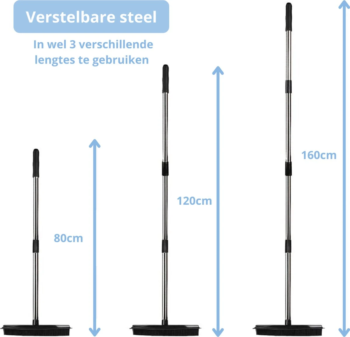 2 In 1 Rubberen Bezem – Bezem Binnen & Buiten – Vloerwisser Met Steel - Met Huisdierhaar Verwijderaar - Vloertrekker – Veger - Extra Lang 160cm 13 2 In 1 Rubberen Bezem – Bezem Binnen & Buiten – Vloerwisser Met Steel - Met Huisdierhaar Verwijderaar - Vloertrekker – Veger - Extra Lang 160cm - Image 13