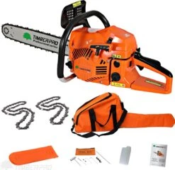 TIMBERPRO - Kettingzaag – Benzine - 62 Cc - Zwaardlengte 50 Cm - Transportzak - 2e Ketting 11 TIMBERPRO - Kettingzaag – Benzine - 62 Cc - Zwaardlengte 50 Cm - Transportzak - 2e Ketting -Tuin Tools Verkoop 1200x1165 3