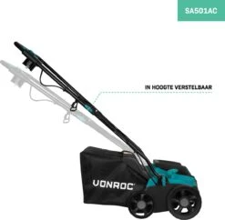 VONROC Elektrische Verticuteermachine - Gazonbeluchter – 1300W – Maaibreedte 320 Mm – 4 Dieptestanden (12/9/6/3 Mm) – Incl. 35L. Opvangbak -Tuin Tools Verkoop 1200x1174