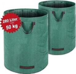 Gardebruk Tuinafvalzak - 2 Stuks 280L – 77x67cm/Opvouwbaar - Groen -Tuin Tools Verkoop 1200x1175 3