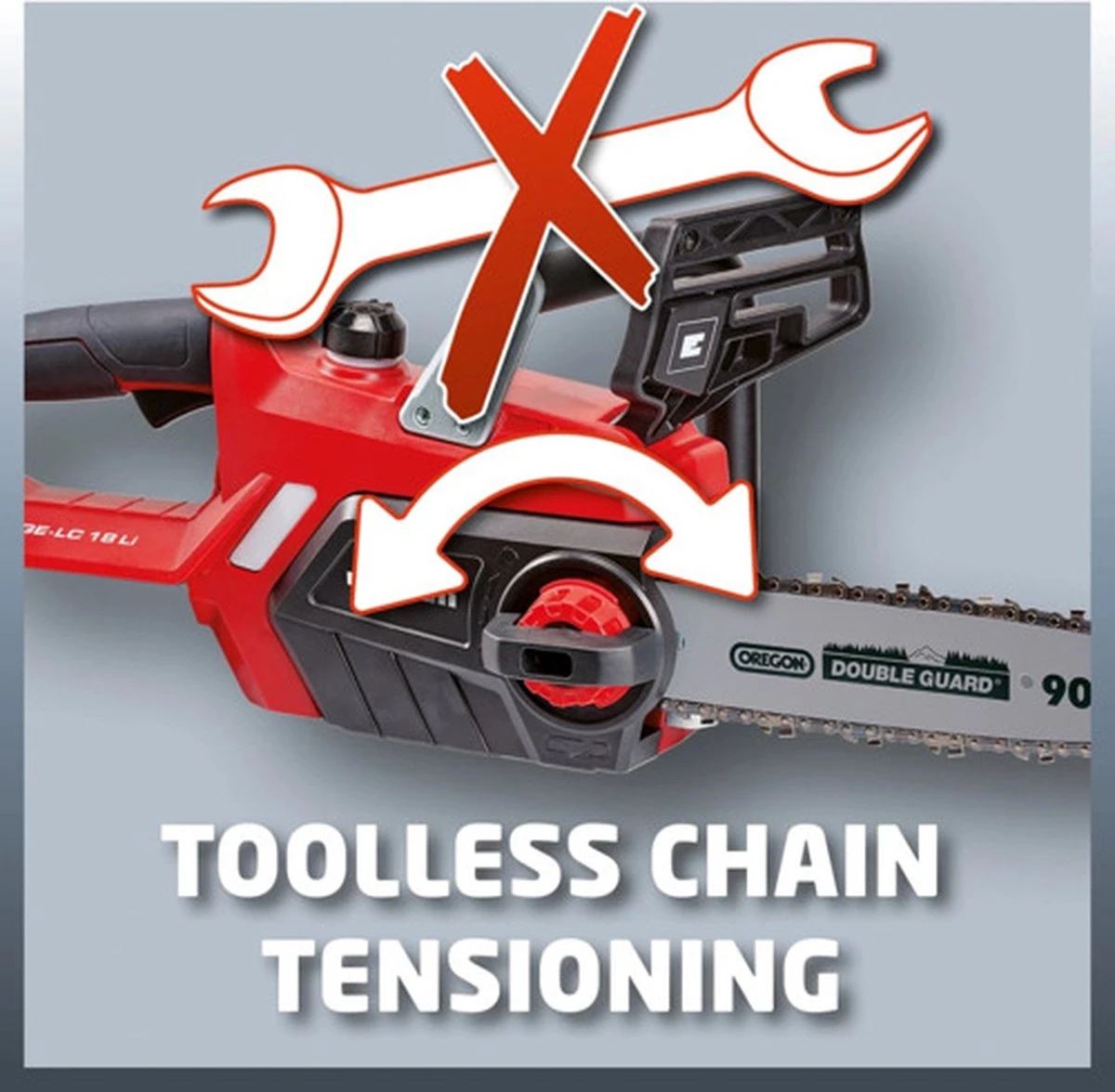 Einhell Accu Kettingzaag GE-LC 18 Li-Solo Power X-Change (Li-Ion, 18 V, 25 Cm Zwaardlengte, 23 Cm Snijlengte, Terugslagbescherming, Kettingvangbout, Zonder Accu En Lader) 20 Einhell Accu Kettingzaag GE-LC 18 Li-Solo Power X-Change (Li-Ion, 18 V, 25 Cm Zwaardlengte, 23 Cm Snijlengte, Terugslagbescherming, Kettingvangbout, Zonder Accu En Lader) - Image 20