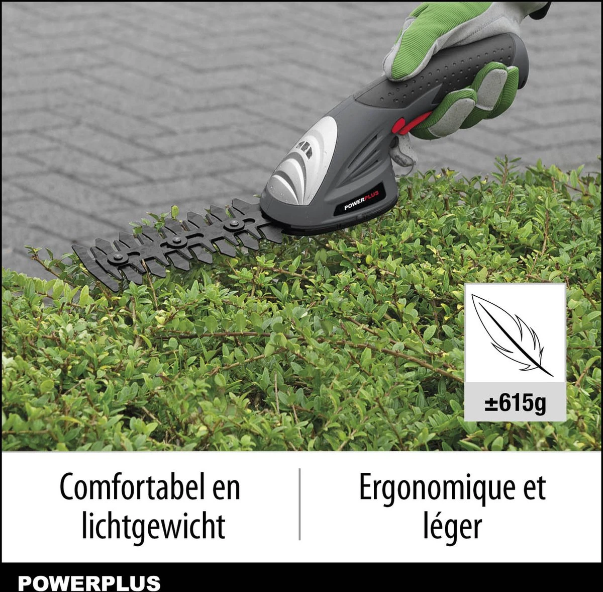 Powerplus POWEG4500 Gras-/Heggenschaar Accu - 7.2V - Snoeien En Knippen - Zwaardlengte 83/120mm - Mesafstand 8mm - Incl. 1,5Ah Accu En Lader - Haagschaar Voor Tuinonderhoud 2 Powerplus POWEG4500 Gras-/Heggenschaar Accu - 7.2V - Snoeien En Knippen - Zwaardlengte 83/120mm - Mesafstand 8mm - Incl. 1,5Ah Accu En Lader - Haagschaar Voor Tuinonderhoud - Image 2