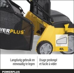 Powerplus POWXG7513 Elektrische Verticuteermachine - Mos Verwijderaar - 1400W - 320mm Maaibreedte - 45L Opvangbak - Incl. Gazonbeluchter/grasbeluchter -Tuin Tools Verkoop 1200x1179 10