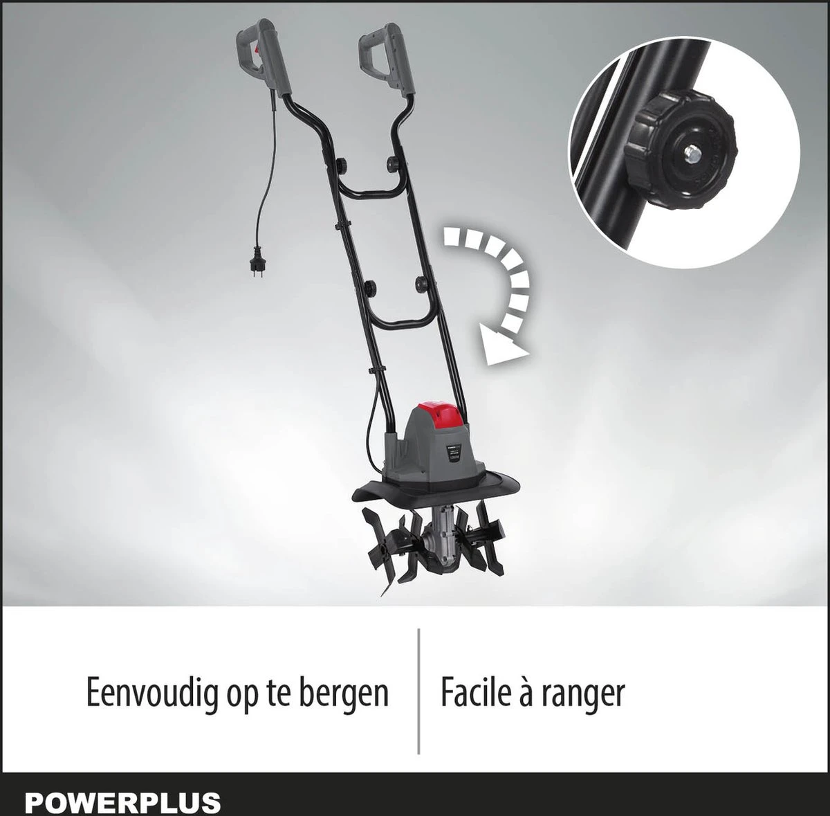 Powerplus POWEG7010 Tuinfrees - 1050W - Werkbreedte 320mm - Werkdiepte Max. 220mm - Incl. 4 Messen 4 Powerplus POWEG7010 Tuinfrees - 1050W - Werkbreedte 320mm - Werkdiepte Max. 220mm - Incl. 4 Messen - Image 4