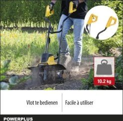 Powerplus POWXG72010 Tuinfrees - 1500W - Werkbreedte 450mm - Werkdiepte Max. 220mm - Incl. 6 Messen En Wielen 9 Powerplus POWXG72010 Tuinfrees - 1500W - Werkbreedte 450mm - Werkdiepte Max. 220mm - Incl. 6 Messen En Wielen -Tuin Tools Verkoop 1200x1179 6