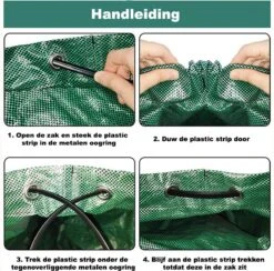 Tuin Afvalzakken - 2 Stuks - Opvouwbare Afvalzak - Tuin Afvalzak - Bladzakken - Waterstotend Tuinafvalzak - 270L -Tuin Tools Verkoop 1200x1186 2