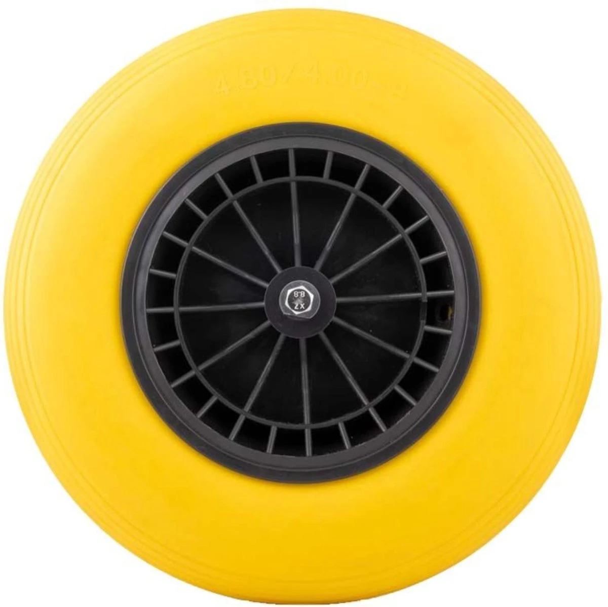 Merkloos Anti Lek Kruiwagenwiel 4.80/4.00-8 | Met As | Geel 3 Merkloos Anti Lek Kruiwagenwiel 4.80/4.00-8 | Met As | Geel - Image 3