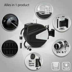 Sens Design Slanghaspel - Tuinslang Haspel - Automatisch - Zwart - 20m -Tuin Tools Verkoop 1200x1200 1049