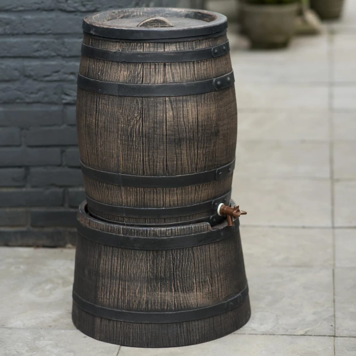 Nature - Regenton - Whiskyvat - 120L - H66 X Ø50,5cm 5 Nature - Regenton - Whiskyvat - 120L - H66 X Ø50,5cm - Image 5