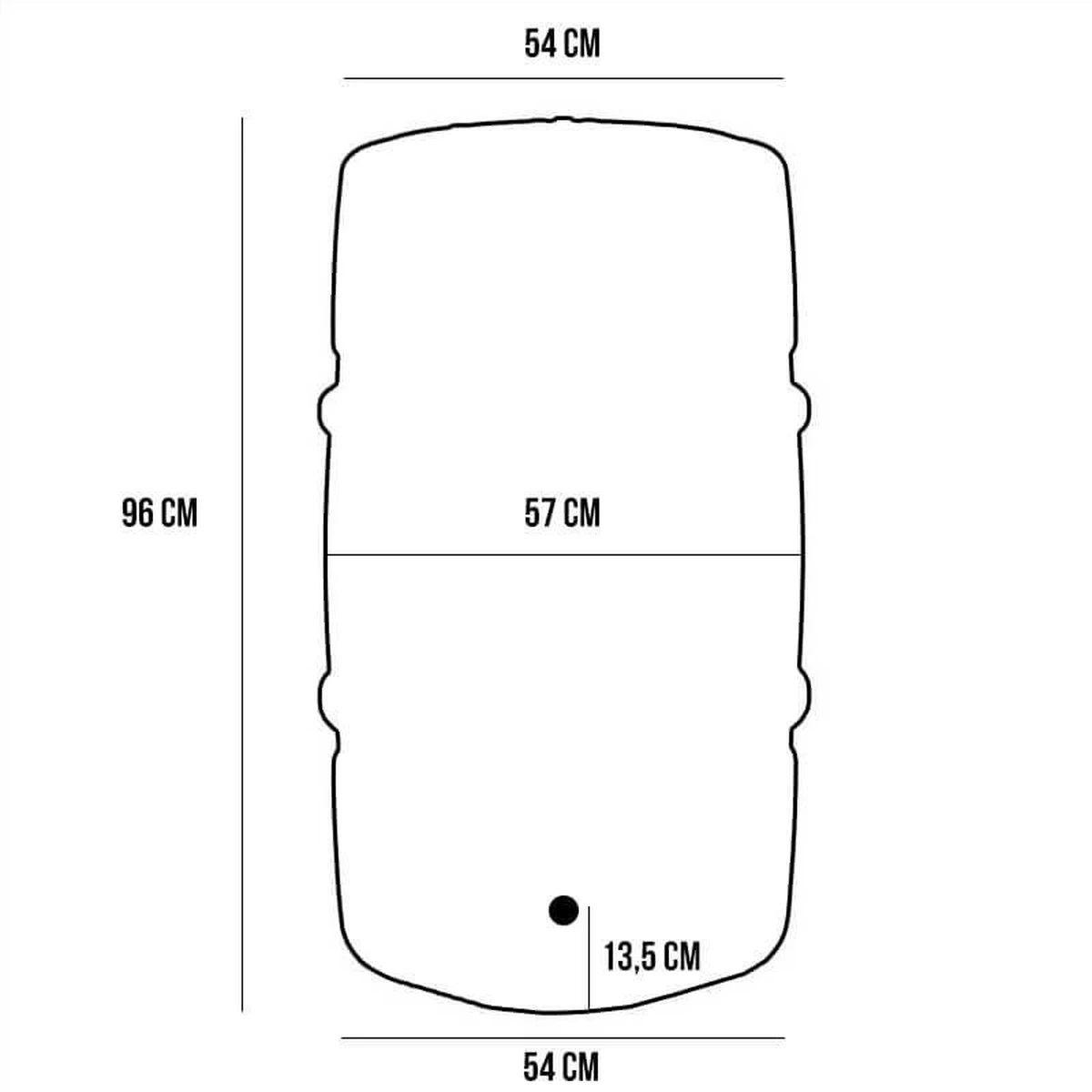 Regenton Harcostar 227 Liter Antraciet 3 Regenton Harcostar 227 Liter Antraciet - Image 3