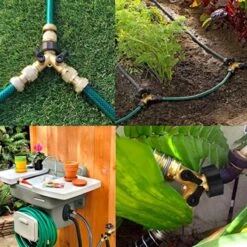 Y Stuk Kraan - Kraan Splitter - Waterverdeler - Buitenkraan - Waterverdeler 2 Weg – Messing - Afzonderlijk Af Te Sluiten -Tuin Tools Verkoop 1200x1200 1159