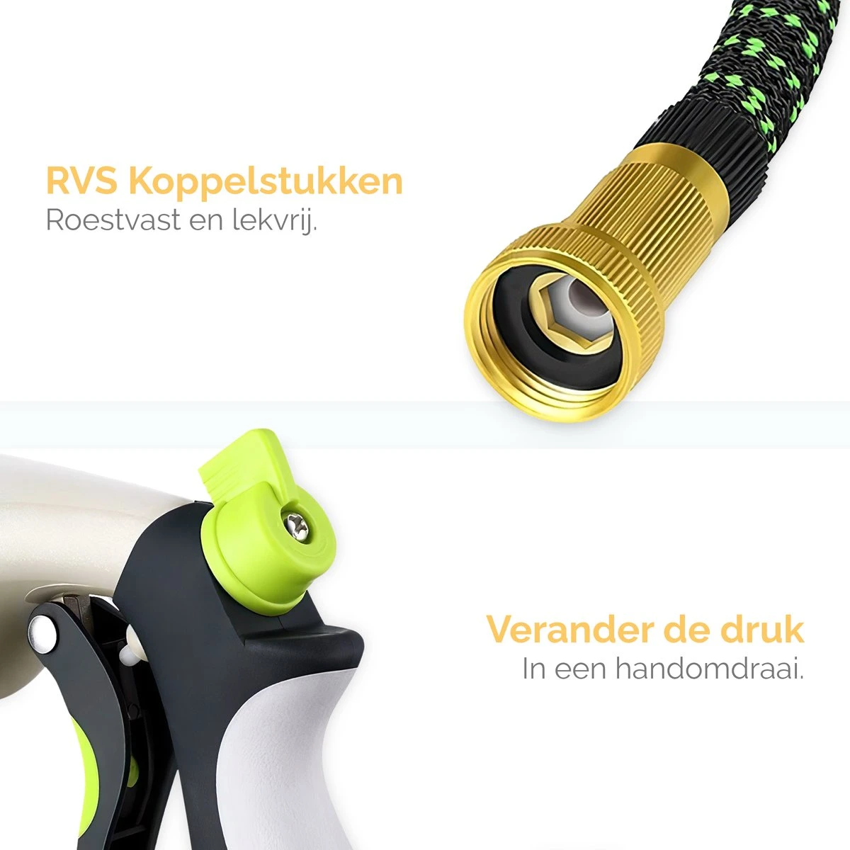 Goliving Tuinslang Flexibel - 30 Meter - Uitrekbare Tuinslang Sproeier - Tuinsproeier - Zwart - Acht Standen - Met Opbergtas 3 Goliving Tuinslang Flexibel - 30 Meter - Uitrekbare Tuinslang Sproeier - Tuinsproeier - Zwart - Acht Standen - Met Opbergtas - Image 3