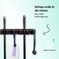 CLEANLY® Bezemhouder - Ophangsysteem Voor Tuingereedschap - Bezem Ophangsysteem - Gereedschapshouder Met Ophanghaken - ABS 16 CLEANLY® Bezemhouder - Ophangsysteem Voor Tuingereedschap - Bezem Ophangsysteem - Gereedschapshouder Met Ophanghaken - ABS -Tuin Tools Verkoop 1200x1200 121