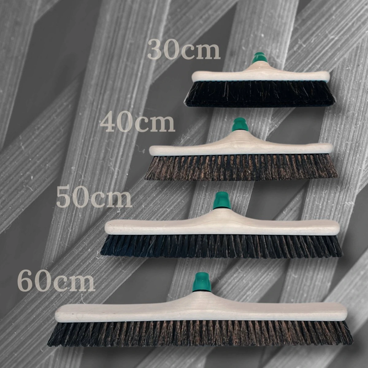 MAUS Bezem Binnen 60cm - Zachte Paardenhaar Zaalveger Met Steel 150cm - Gerecycled - Made In EU - Zeer Robuust 3 MAUS Bezem Binnen 60cm - Zachte Paardenhaar Zaalveger Met Steel 150cm - Gerecycled - Made In EU - Zeer Robuust - Image 3