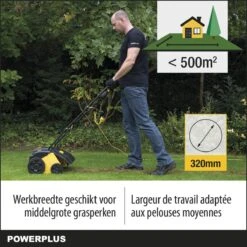 Powerplus POWXG7513 Elektrische Verticuteermachine - Mos Verwijderaar - 1400W - 320mm Maaibreedte - 45L Opvangbak - Incl. Gazonbeluchter/grasbeluchter -Tuin Tools Verkoop 1200x1200 247