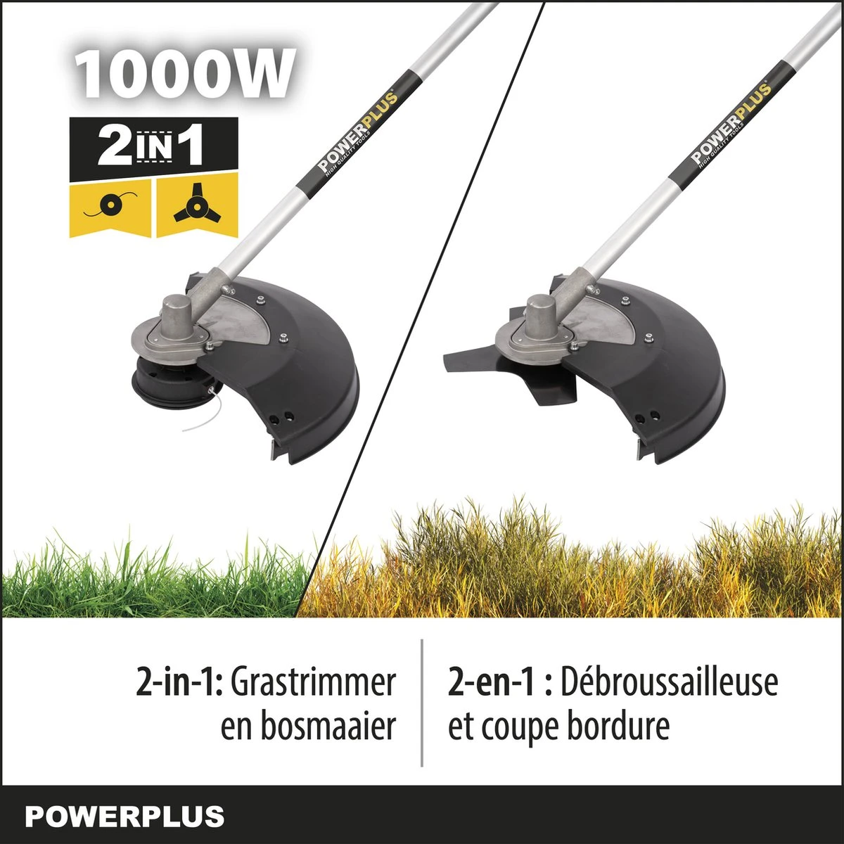 Powerplus POWXG30405 Bosmaaier 2-in-1 - 1000 W - Bosmaaier & Grastrimmer 6 Powerplus POWXG30405 Bosmaaier 2-in-1 - 1000 W - Bosmaaier & Grastrimmer - Image 6