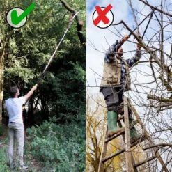 Iceberk Snoeischaar + Snoeizaag (1,45 - 3,70 M) - Telescopische Snoeischaar Voor Het Snoeien Van Bomen En Dichte Struiken Zonder Ladder -Tuin Tools Verkoop 1200x1200 4