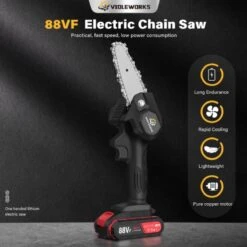 Violeworks® Accu Kettingzaag - Snoeizaag - Mini Kettingzaag - Handkettingzaag - Ook Voor Makita - Elektrische Kettingzaag - Elektrische Snoeischaar - Op Batterij - 2900 MAh - 1080W - 88V 13 Violeworks® Accu Kettingzaag - Snoeizaag - Mini Kettingzaag - Handkettingzaag - Ook Voor Makita - Elektrische Kettingzaag - Elektrische Snoeischaar - Op Batterij - 2900 MAh - 1080W - 88V -Tuin Tools Verkoop 1200x1200 409
