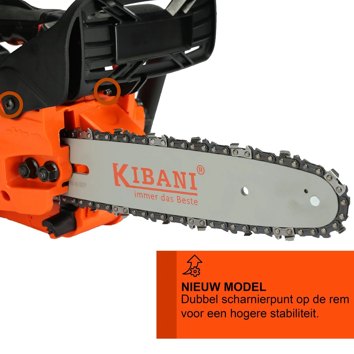 Kibani Kettingzaag Benzine - 25.4 Cc / 1 Pk 2-takt Motor - Zwaardlengte 25 Cm / 10 Inch – Easy-Startsysteem - Snoeizaag 2 Kibani Kettingzaag Benzine - 25.4 Cc / 1 Pk 2-takt Motor - Zwaardlengte 25 Cm / 10 Inch – Easy-Startsysteem - Snoeizaag - Image 2