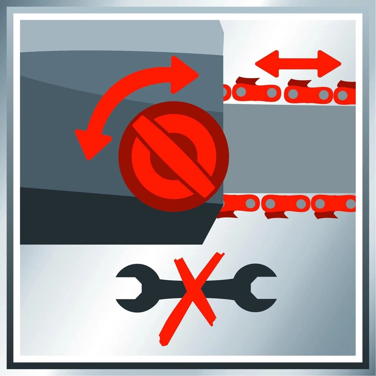 Einhell Accu Kettingzaag GE-LC 18 Li Kit (1x3,0Ah) Power X-Change (Li-Ion - 18 V - 25 Cm Zwaardlengte - 23 Cm Snijlengte - Terugslagbescherming - Kettingvangbout - Incl. 3,0 Ah Accu En Lader) 14 Einhell Accu Kettingzaag GE-LC 18 Li Kit (1x3,0Ah) Power X-Change (Li-Ion - 18 V - 25 Cm Zwaardlengte - 23 Cm Snijlengte - Terugslagbescherming - Kettingvangbout - Incl. 3,0 Ah Accu En Lader) - Image 14