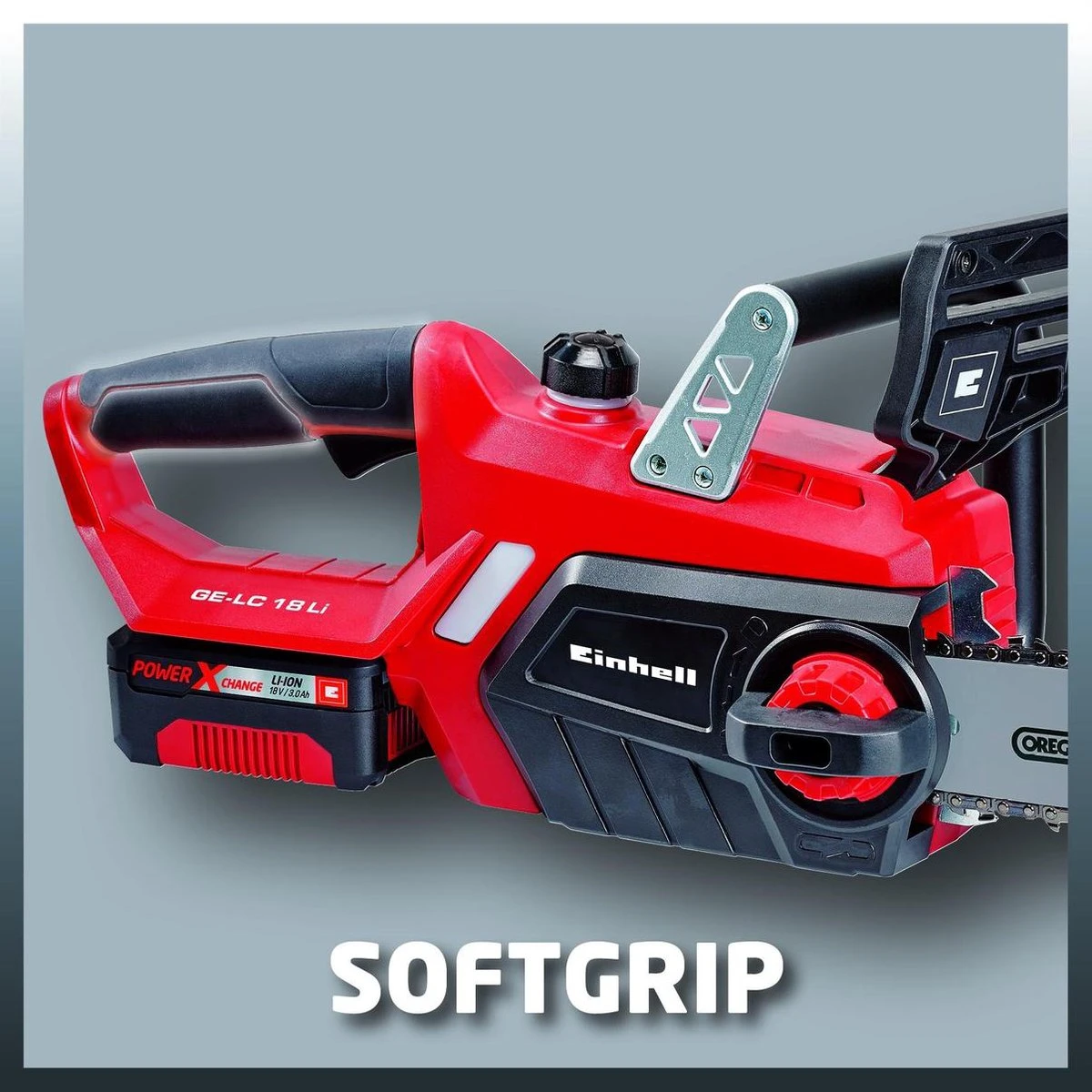 Einhell Accu Kettingzaag GE-LC 18 Li Kit (1x3,0Ah) Power X-Change (Li-Ion - 18 V - 25 Cm Zwaardlengte - 23 Cm Snijlengte - Terugslagbescherming - Kettingvangbout - Incl. 3,0 Ah Accu En Lader) 15 Einhell Accu Kettingzaag GE-LC 18 Li Kit (1x3,0Ah) Power X-Change (Li-Ion - 18 V - 25 Cm Zwaardlengte - 23 Cm Snijlengte - Terugslagbescherming - Kettingvangbout - Incl. 3,0 Ah Accu En Lader) - Image 15